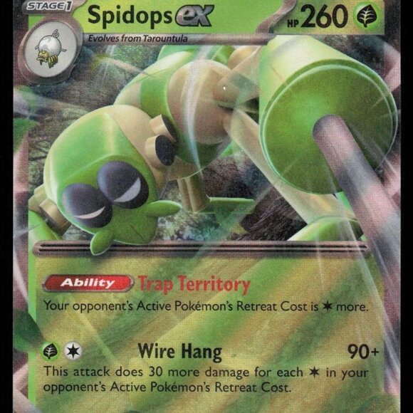 Spidops ex 019/198 Ultra Rare Pokemon Scarlet & Violet hologram near mint - Picture 1 of 2
